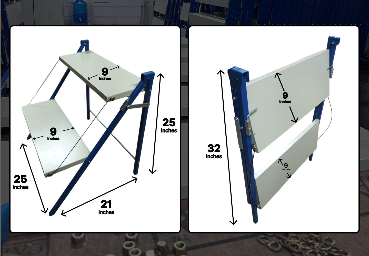 2 Step Foldable Pooja Stand