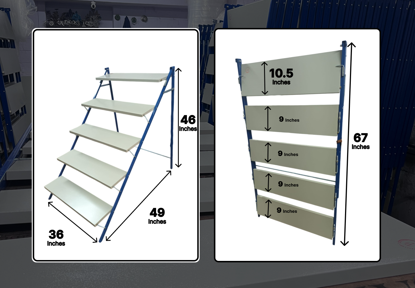 5 Step Foldable Pooja Stand