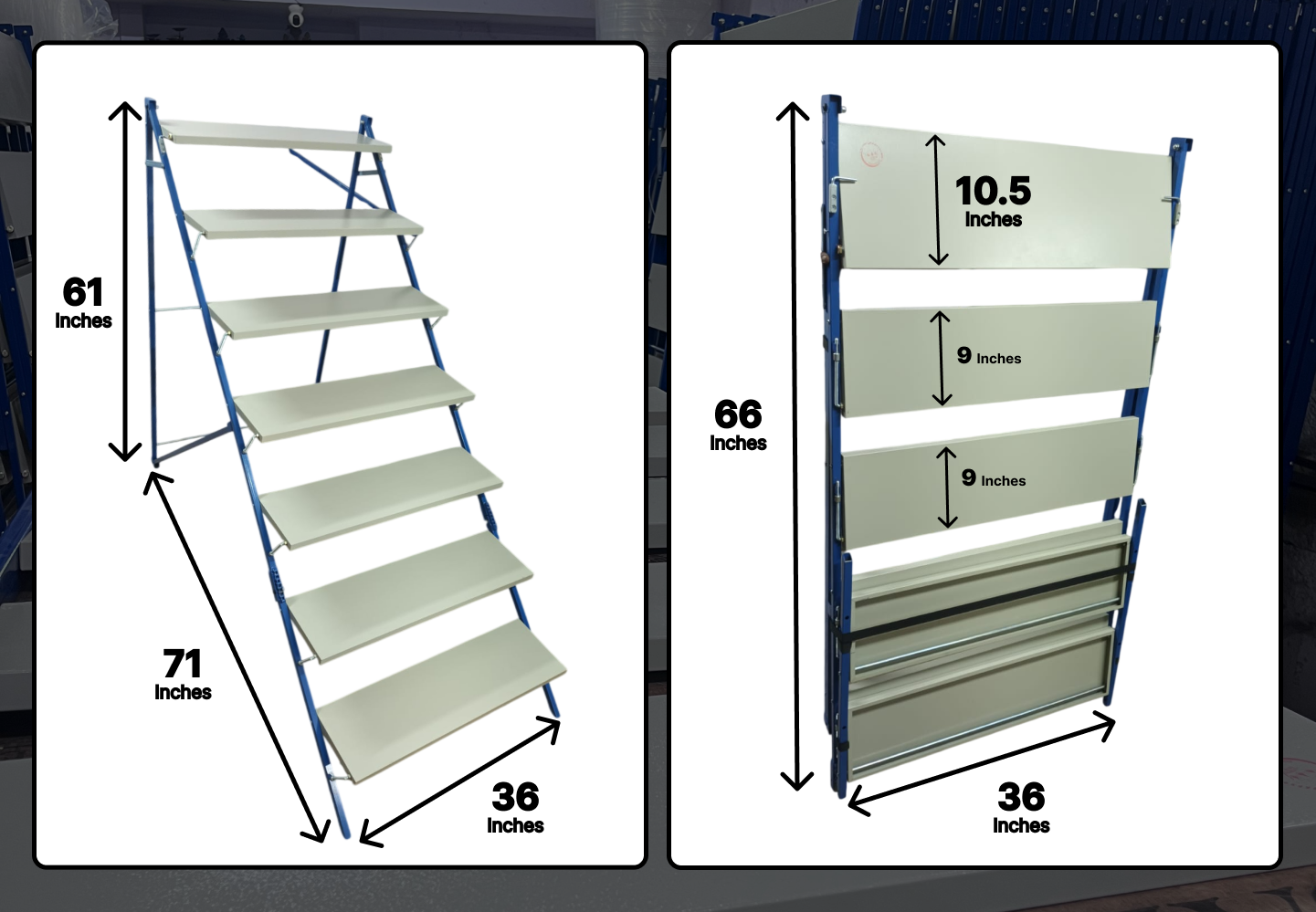7 Step Foldable Pooja Stand