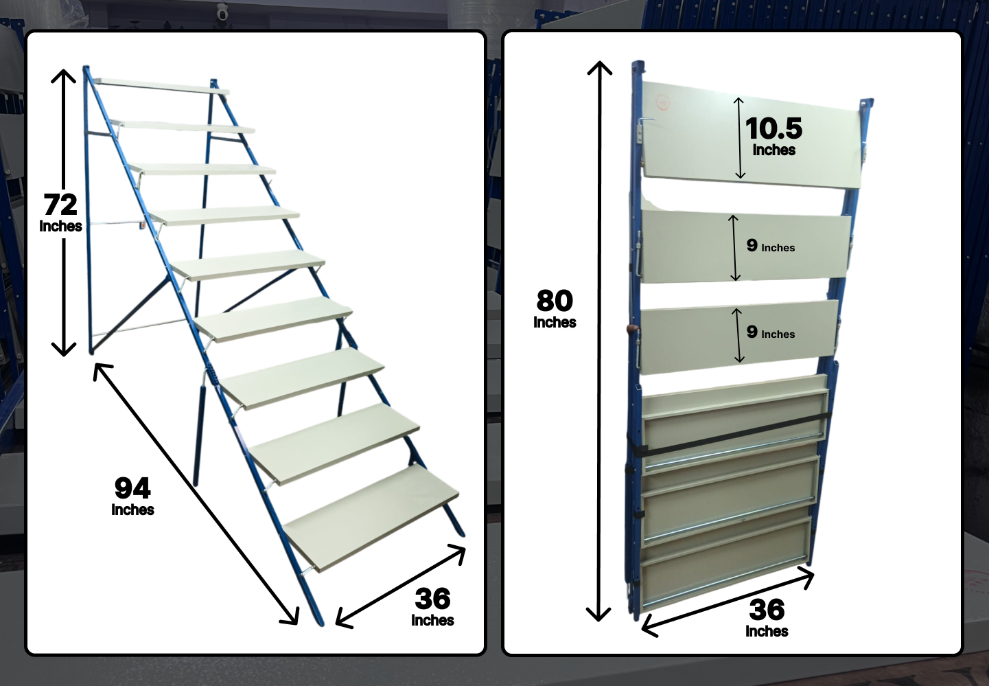 9 Step Foldable Pooja Stand
